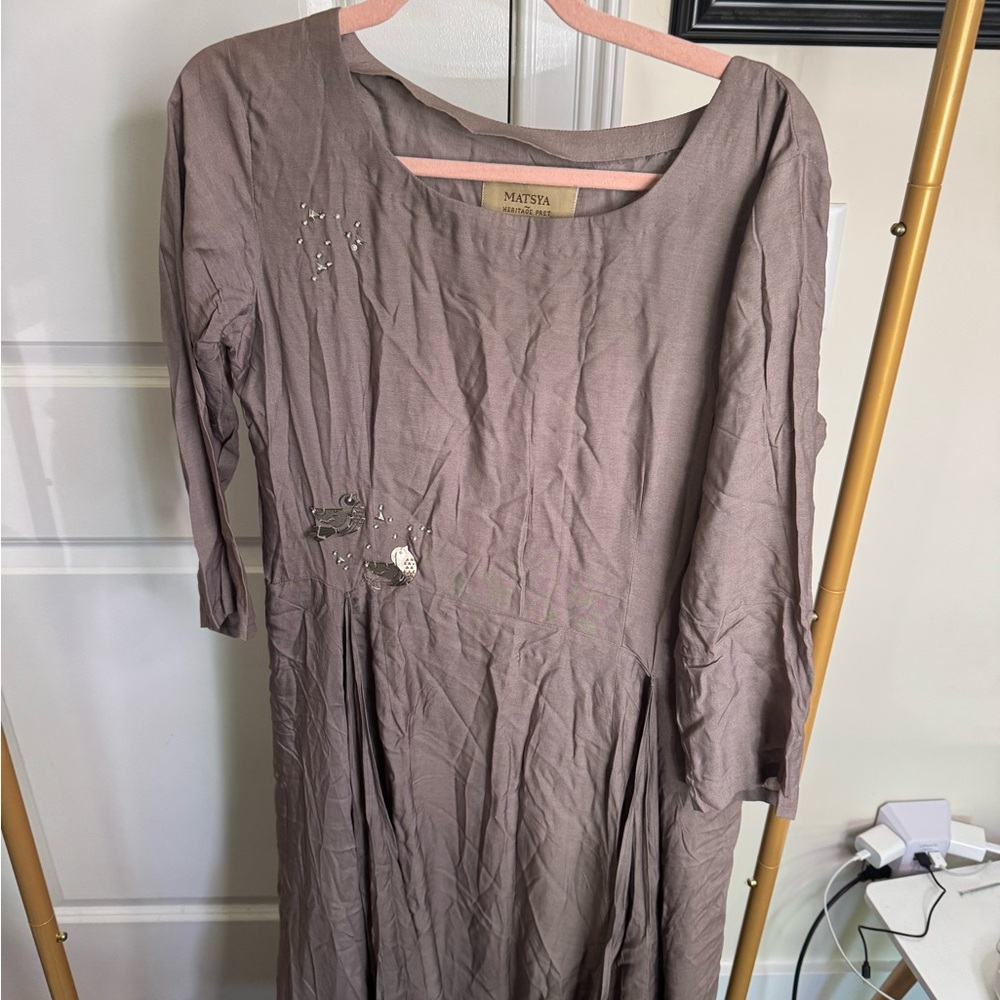 MATSYA Embroidered Women's Dress